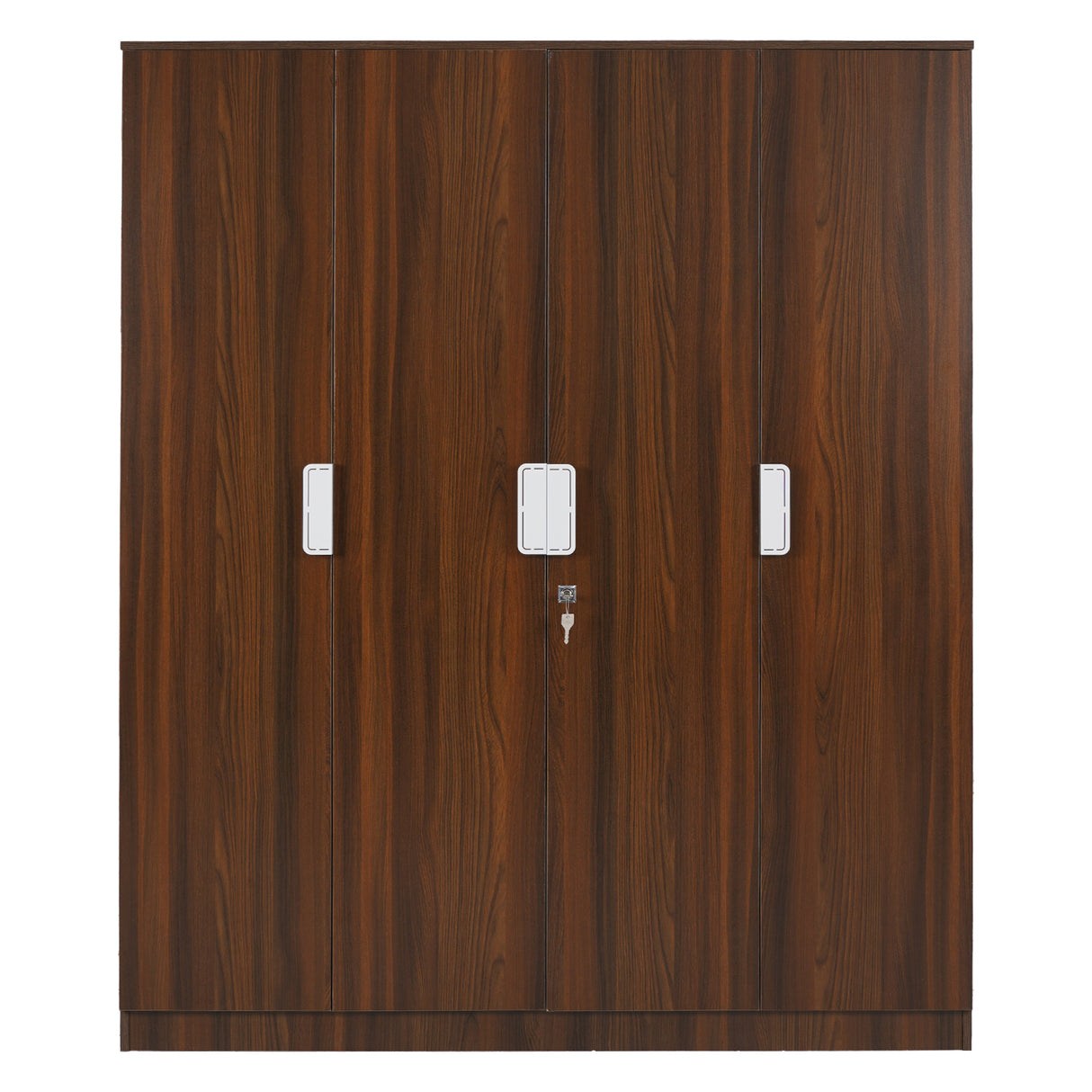 Joyce 4 Door Wardrobe (Classic Walnut)