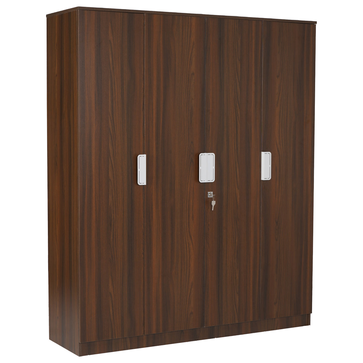 Joyce 4 Door Wardrobe (Classic Walnut)