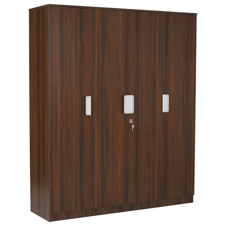 Joyce 4 Door Wardrobe (Classic Walnut)