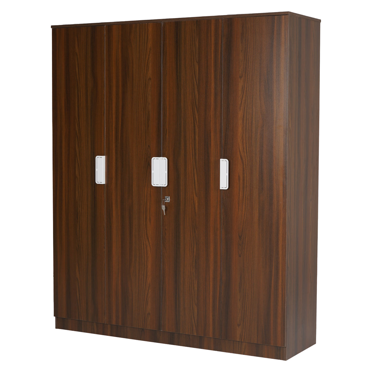 Joyce 4 Door Wardrobe (Classic Walnut)