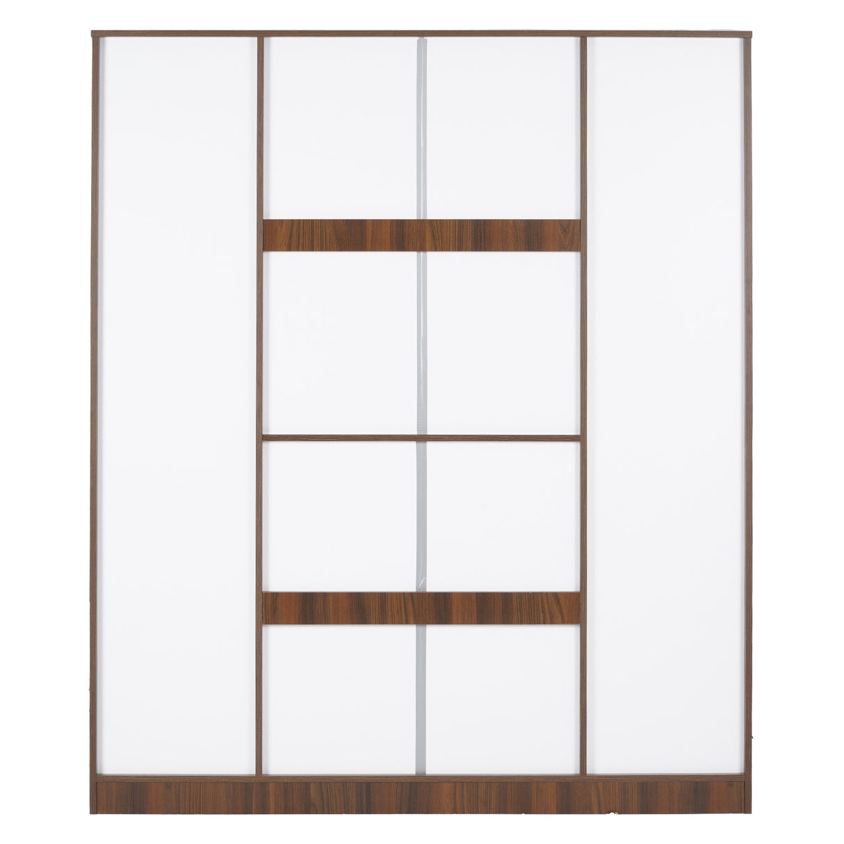 Joyce 4 Door Wardrobe (Classic Walnut)