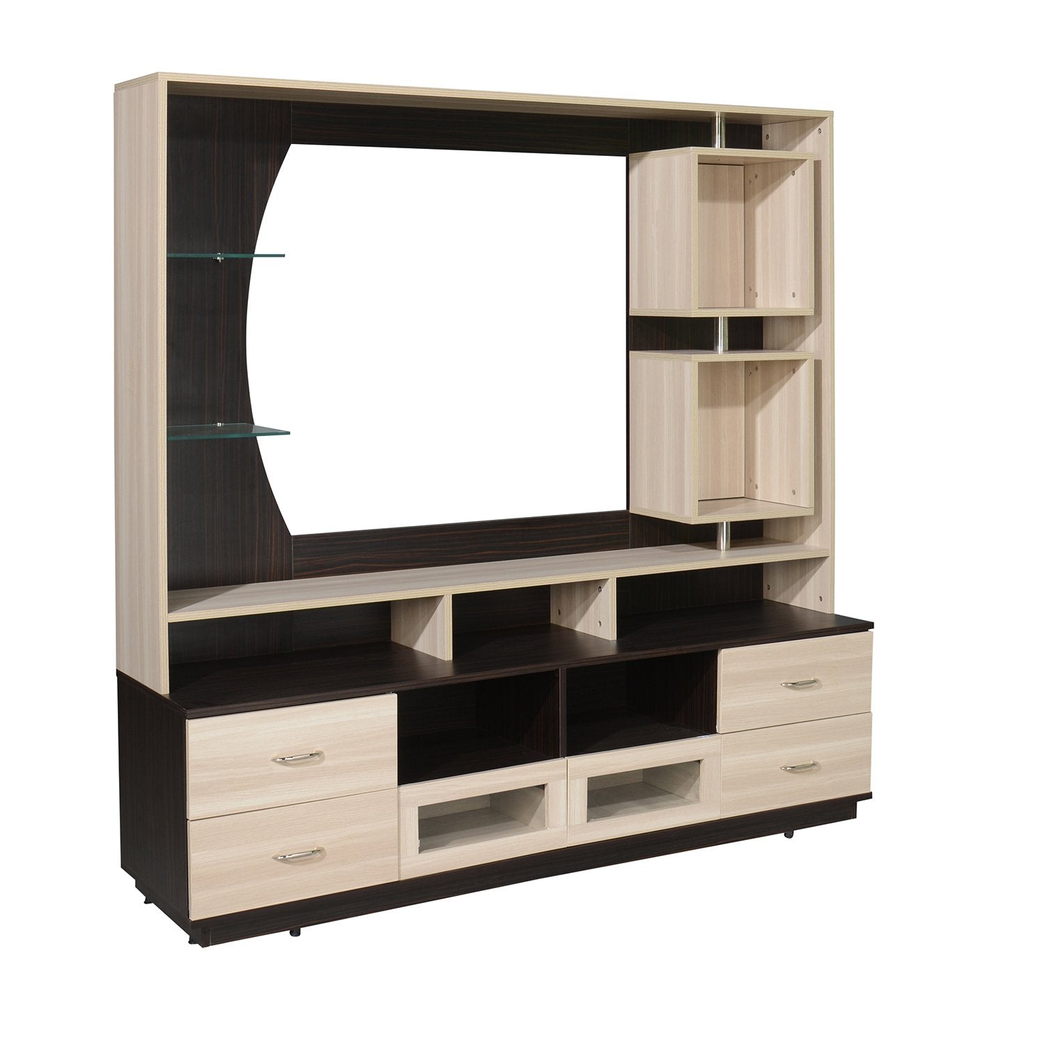 Kayla Wall Unit (Wenge/Oak)