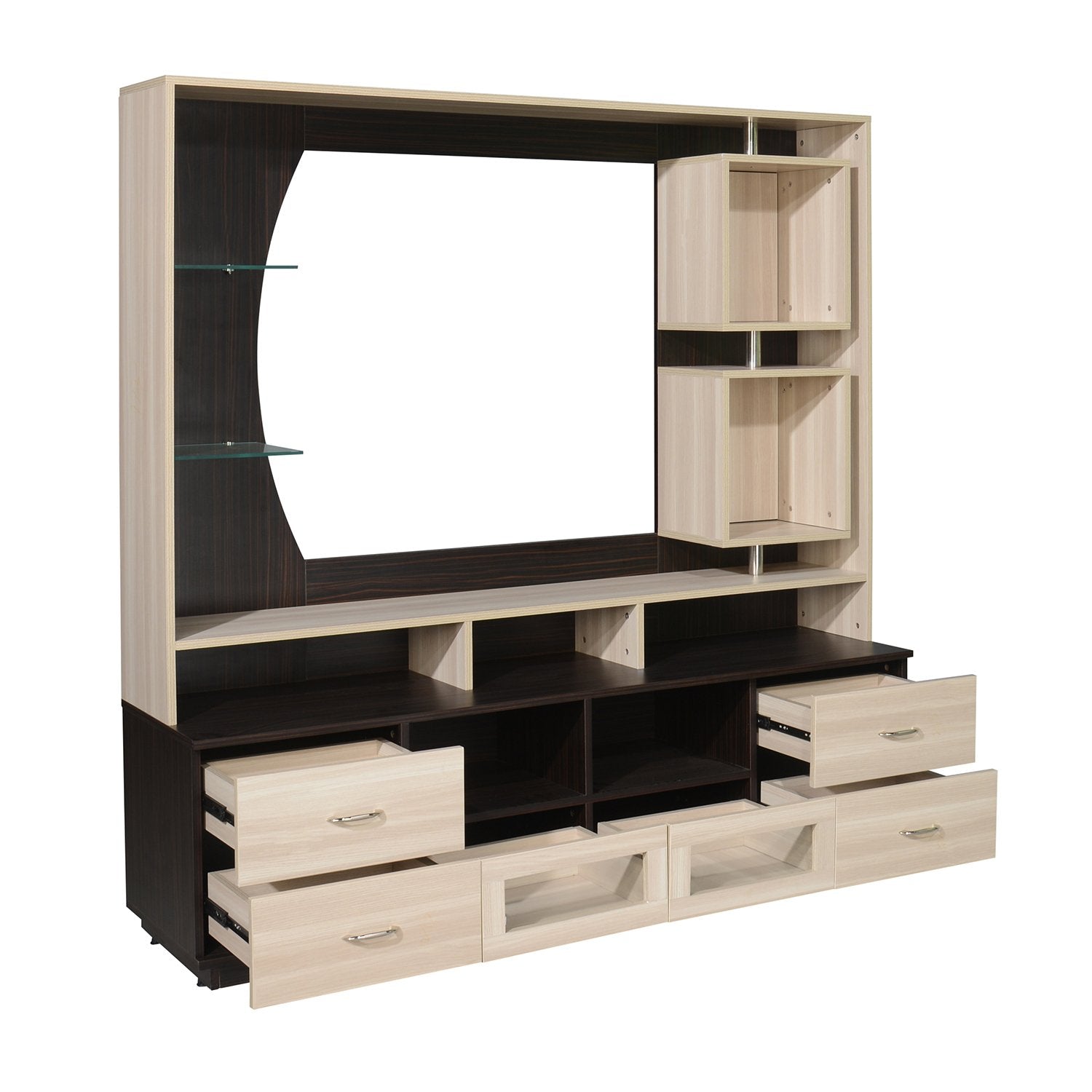 Kayla Wall Unit (Wenge/Oak)