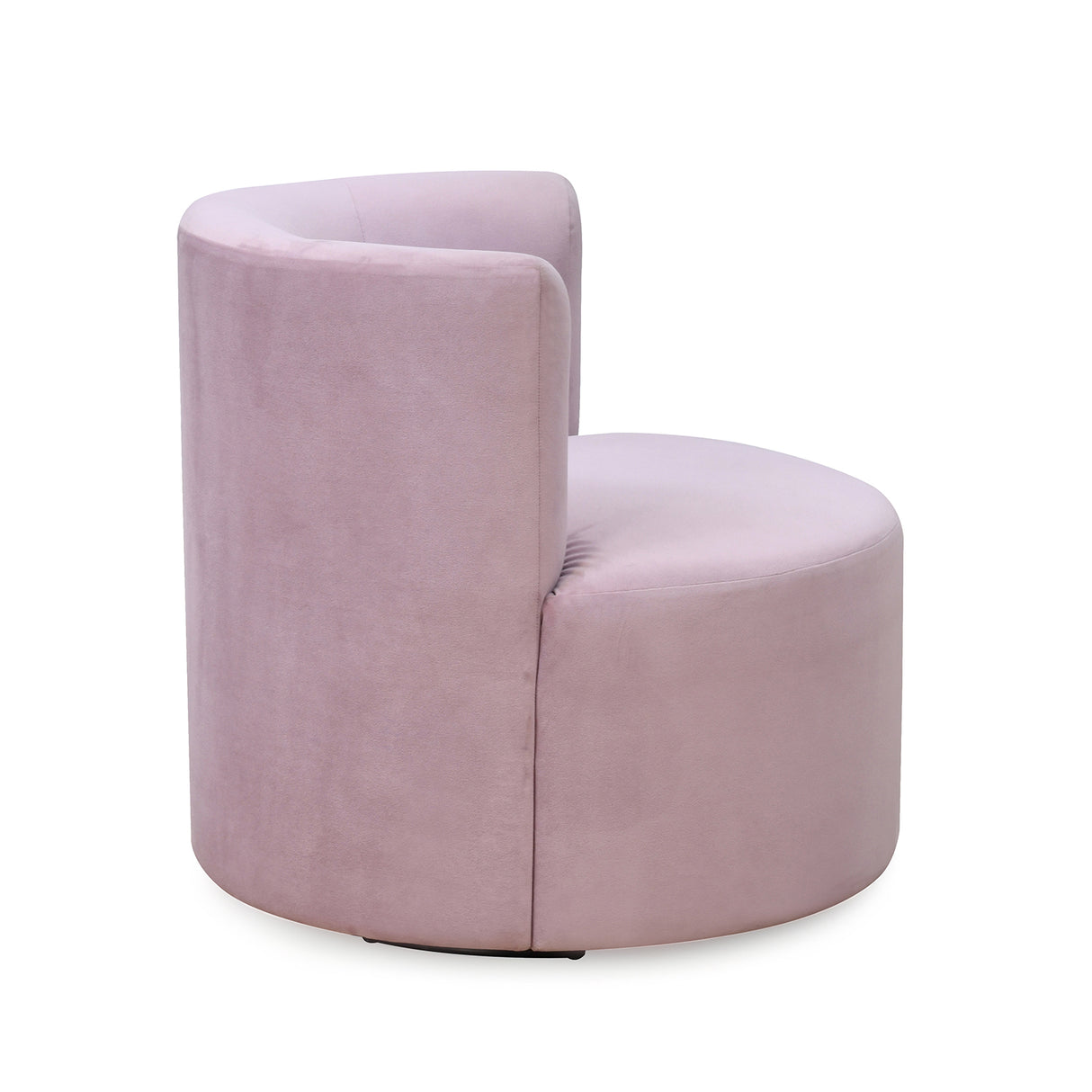 Arias by Lara Dutta Lorenza Fabric Upholstered Swivel Arm Chair (Onion Pink)