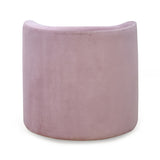 Arias by Lara Dutta Lorenza Fabric Upholstered Swivel Arm Chair (Onion Pink)