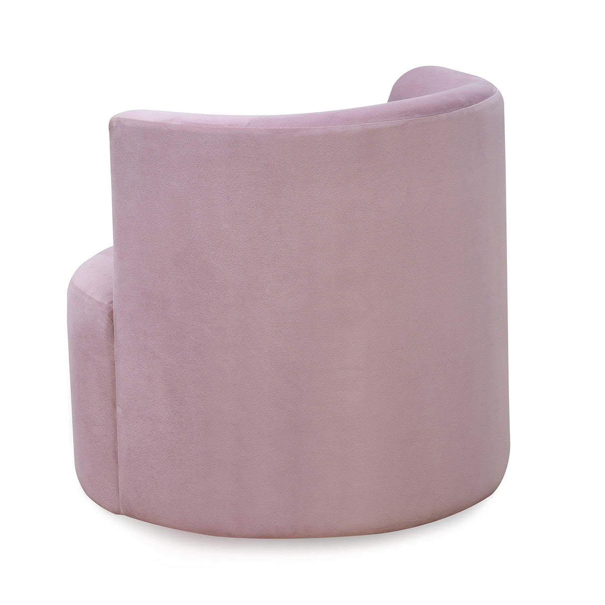 Arias by Lara Dutta Lorenza Fabric Upholstered Swivel Arm Chair (Onion Pink)