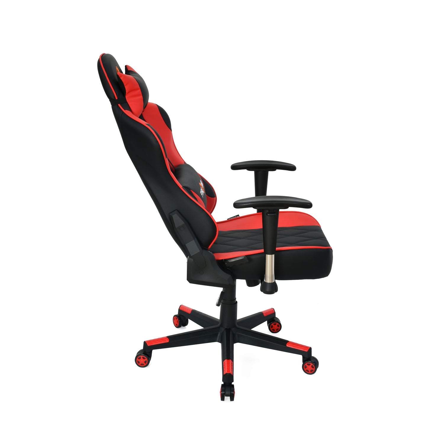 Marvel Leatherette Ergonomic Gaming Chair with Neck & Lumbar Pillow (Black & Red)