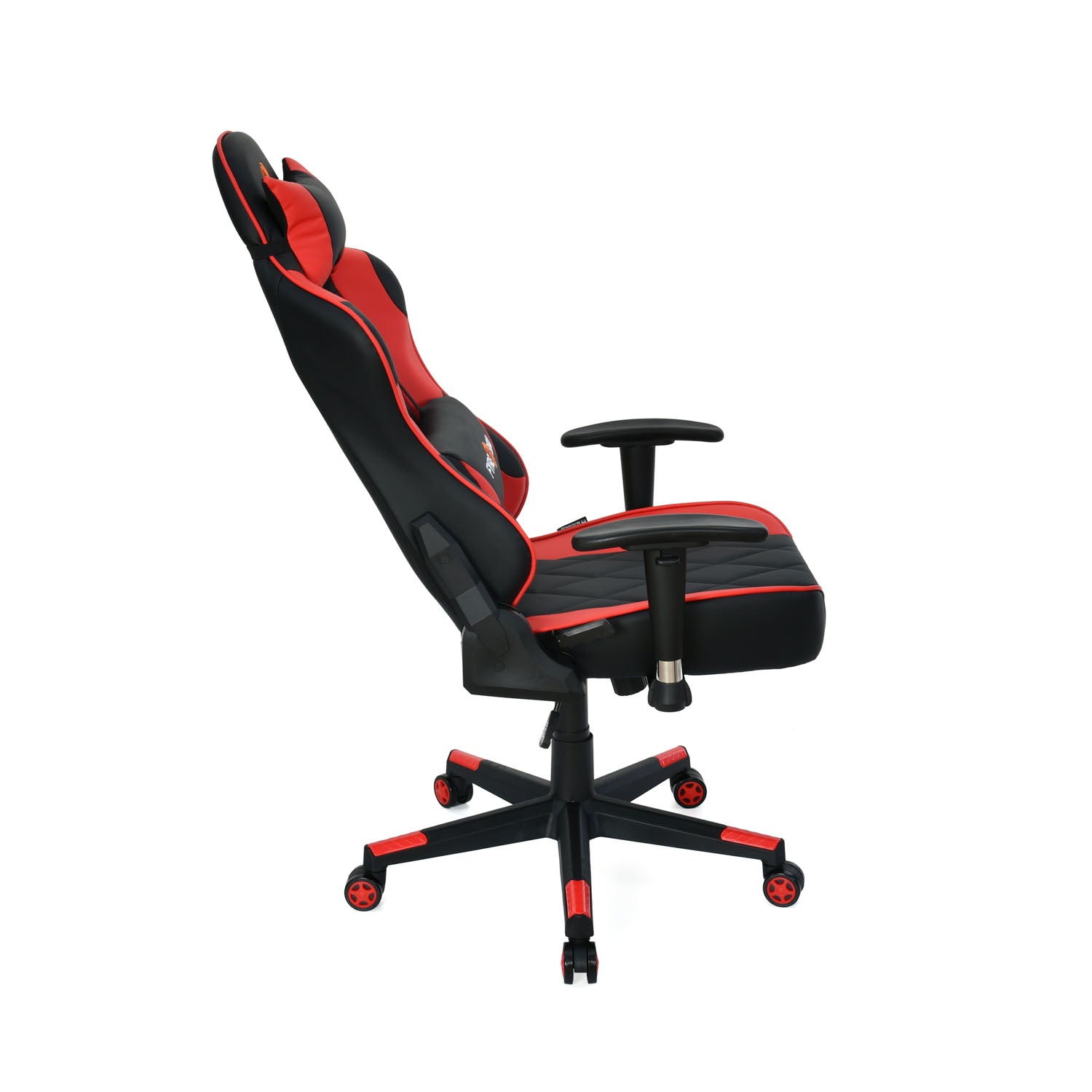 Marvel Leatherette Ergonomic Gaming Chair with Neck & Lumbar Pillow (Black & Red)