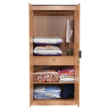 Milford 2 Door Wardrobe (Urban Teak)