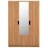 Milford 3 Door Wardrobe With Mirror (Urban Teak)