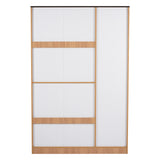 Milford 3 Door Wardrobe With Mirror (Urban Teak)