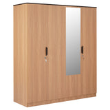 Milford 4 Door Wardrobe (Urban Teak)