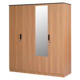 Milford 4 Door Wardrobe (Urban Teak)