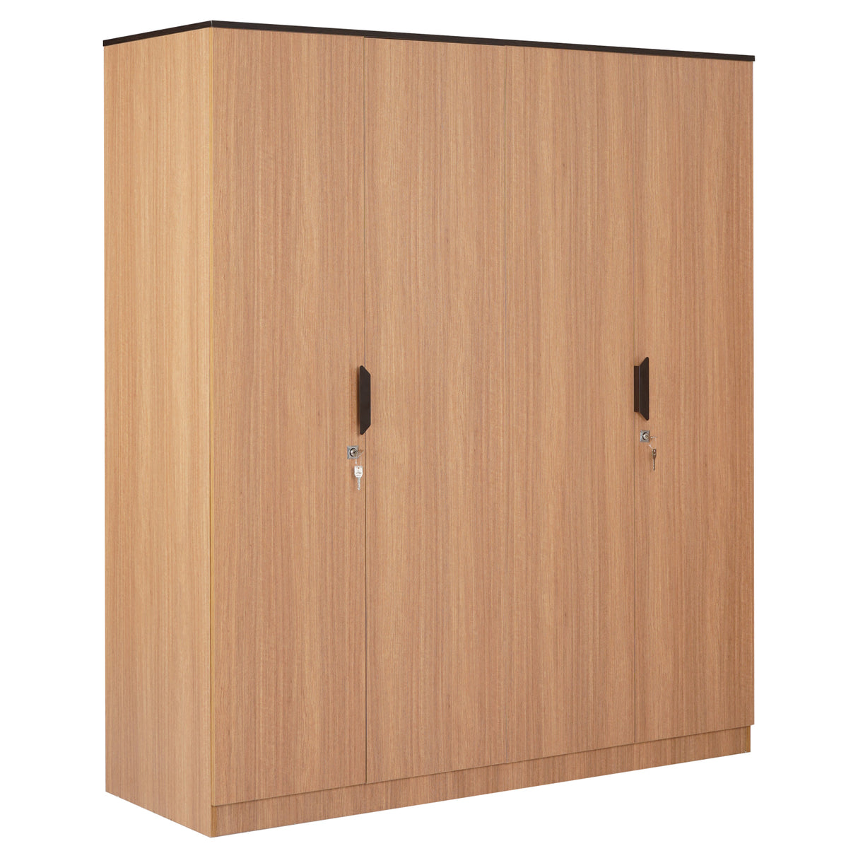 Milford 4 Door Wardrobe (Urban Teak)