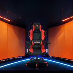 Marvel Leatherette Ergonomic Gaming Chair with Neck & Lumbar Pillow (Black & Red)