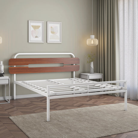 Nova Metal Queen Bed (Ivory)