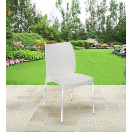 Nilkamal Novella 07 Plastic Chair (White)