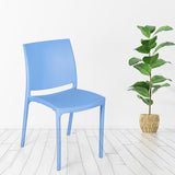 Nilkamal Novella 08 Armless Chair (Blue)