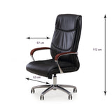 Nilkamal Boss High Back Chair (Black)