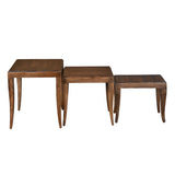 Perry Solid Wood Nesting Table (Sun Walnut)