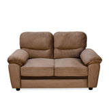 Rebecca Fabric 2 Seater Sofa (Brown)