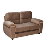 Rebecca Fabric 2 Seater Sofa (Brown)