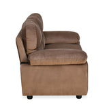 Rebecca Fabric 2 Seater Sofa (Brown)