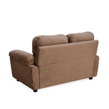 Rebecca Fabric 2 Seater Sofa (Brown)