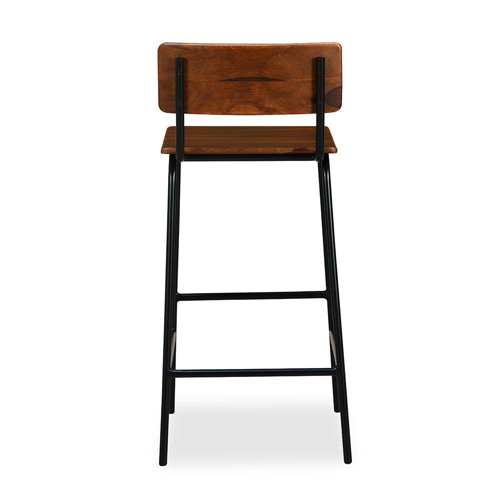 Reef Solid Wood Bar Stool (Walnut)