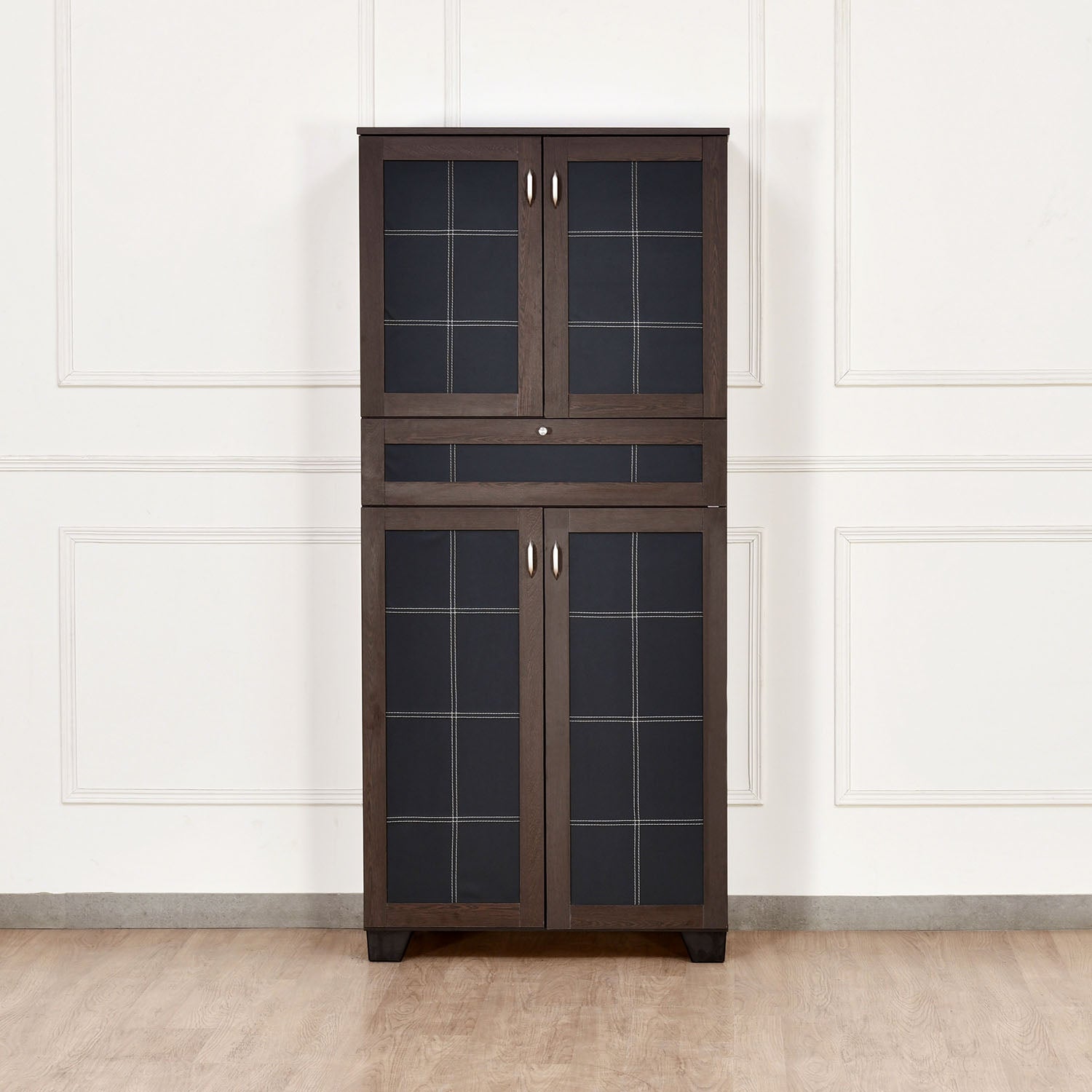 Ruth Engineered Wood Big Shoe Cabinet (Wenge)