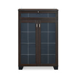 Ruth Engineered Wood Small Shoe Cabinet (Wenge)