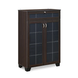 Ruth Engineered Wood Small Shoe Cabinet (Wenge)