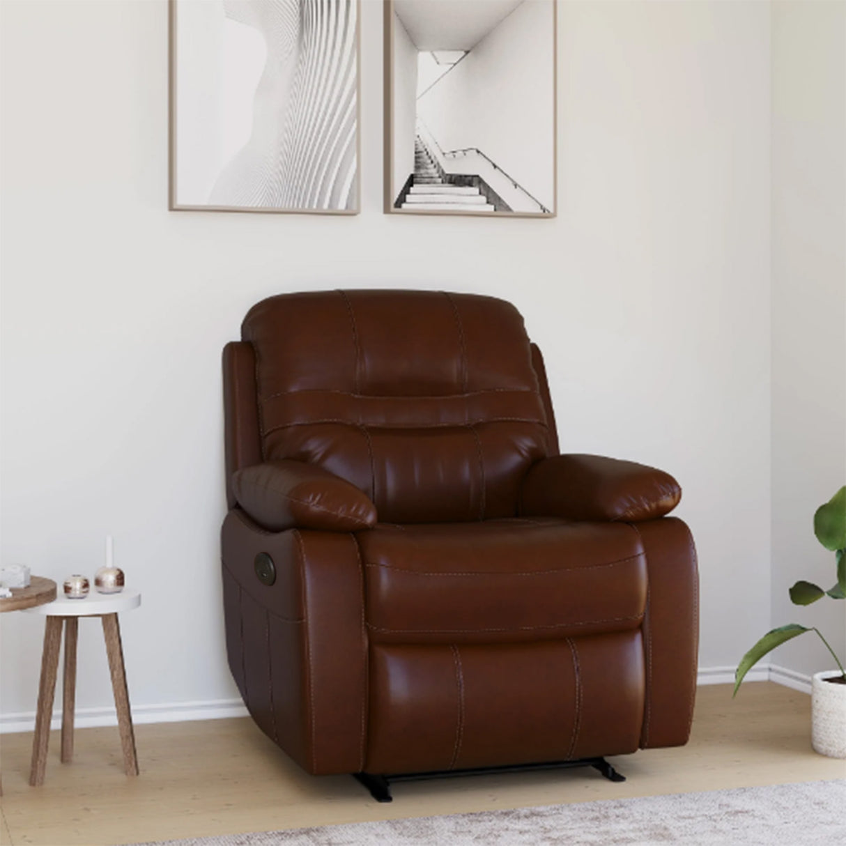 Wilson 1 Seater Electric Recliner (Brown)