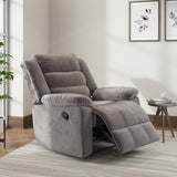 Sierra 1 Seater Fabric Manual Recliner Sofa (Brown)