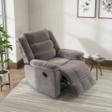 Sierra 1 Seater Fabric Manual Recliner Sofa (Brown)