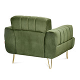 Somerville 1 Seater Sofa (Olive Green)