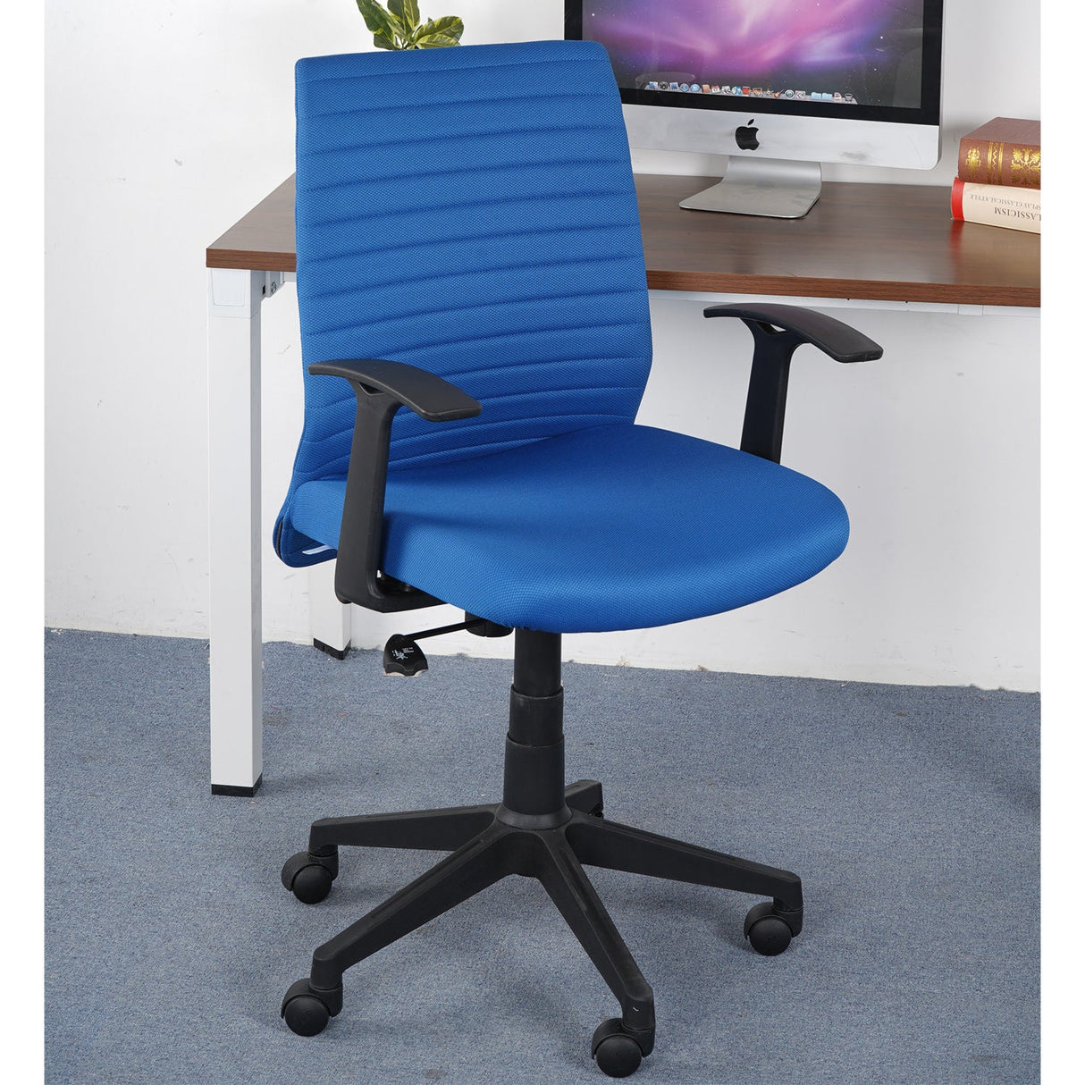 Thames Neo Mid Back Fabric Chair (Blue)