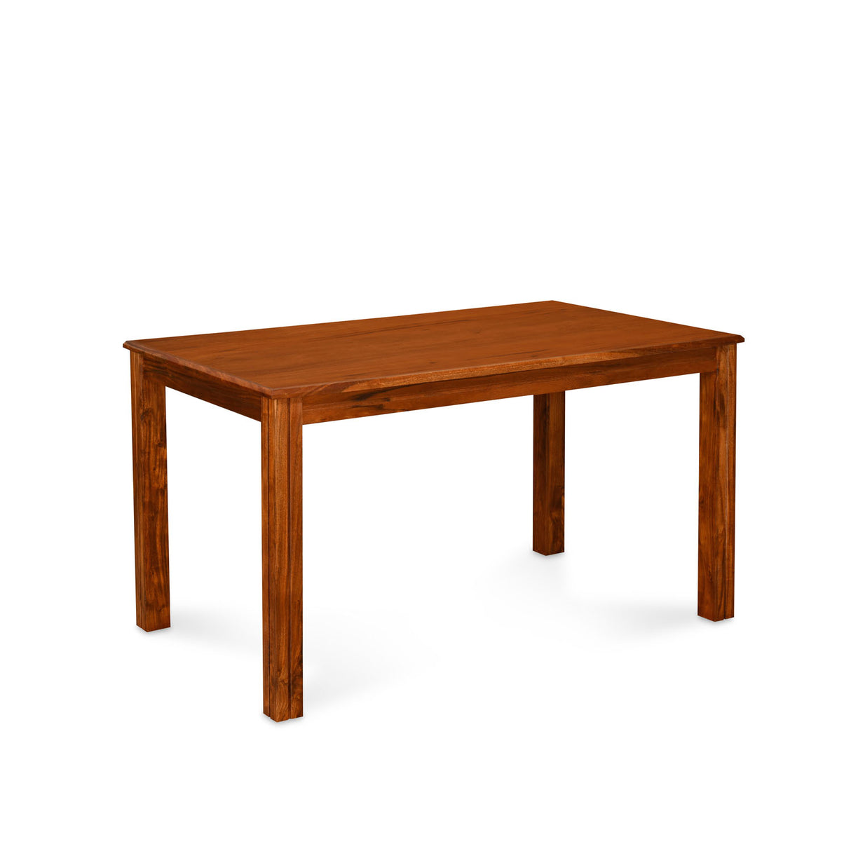 Vera 4 Seater Solid Wood Dining Table (Honey Brown)