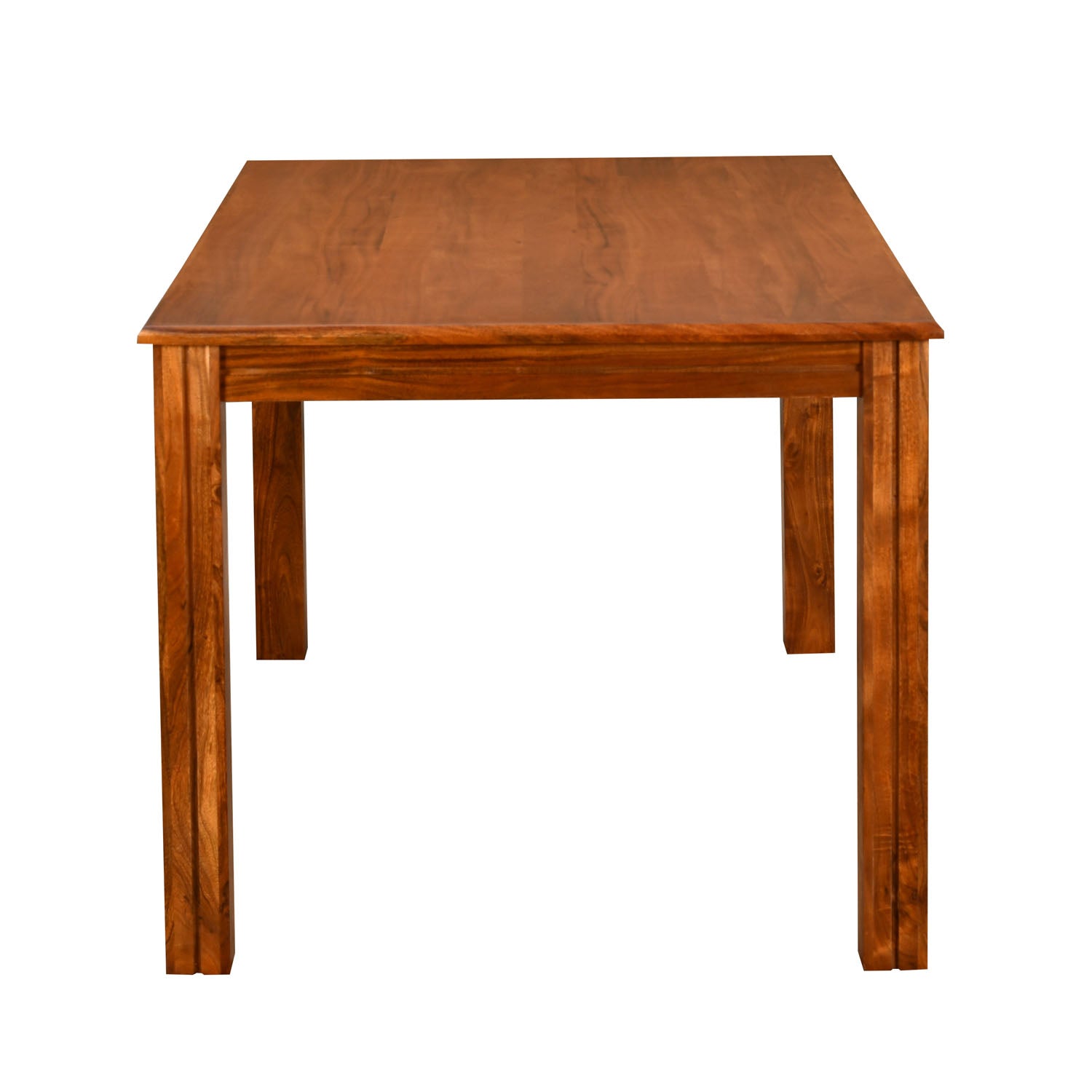 Vera 4 Seater Solid Wood Dining Table (Honey Brown)