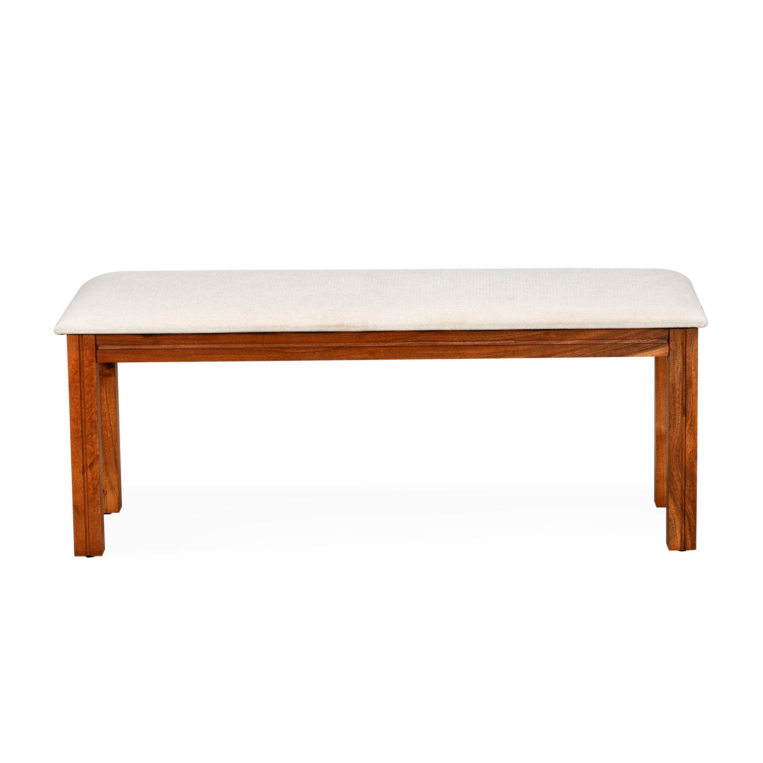 Vera 6 Seater Solid Wood Dining Bench (Honey Brown)