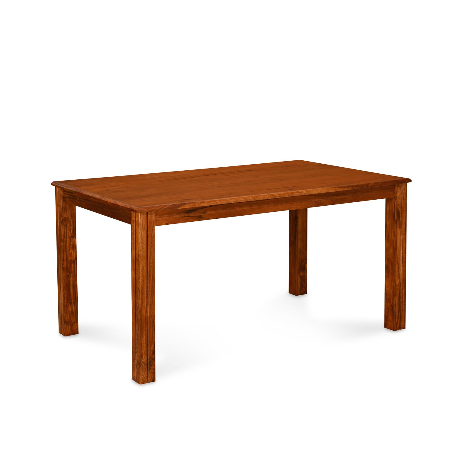 Vera 6 Seater Solid Wood Dining Table (Honey Brown)