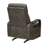 Woodbridge 1 Seater Fabric Rocker Recliner (Grey)