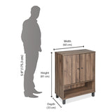 Astero Shoe Cabinet (Walnut)