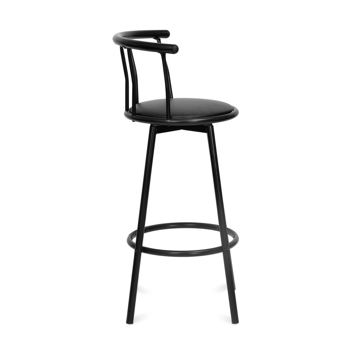 Bayern Rotating Seat Bar Stool (Black)