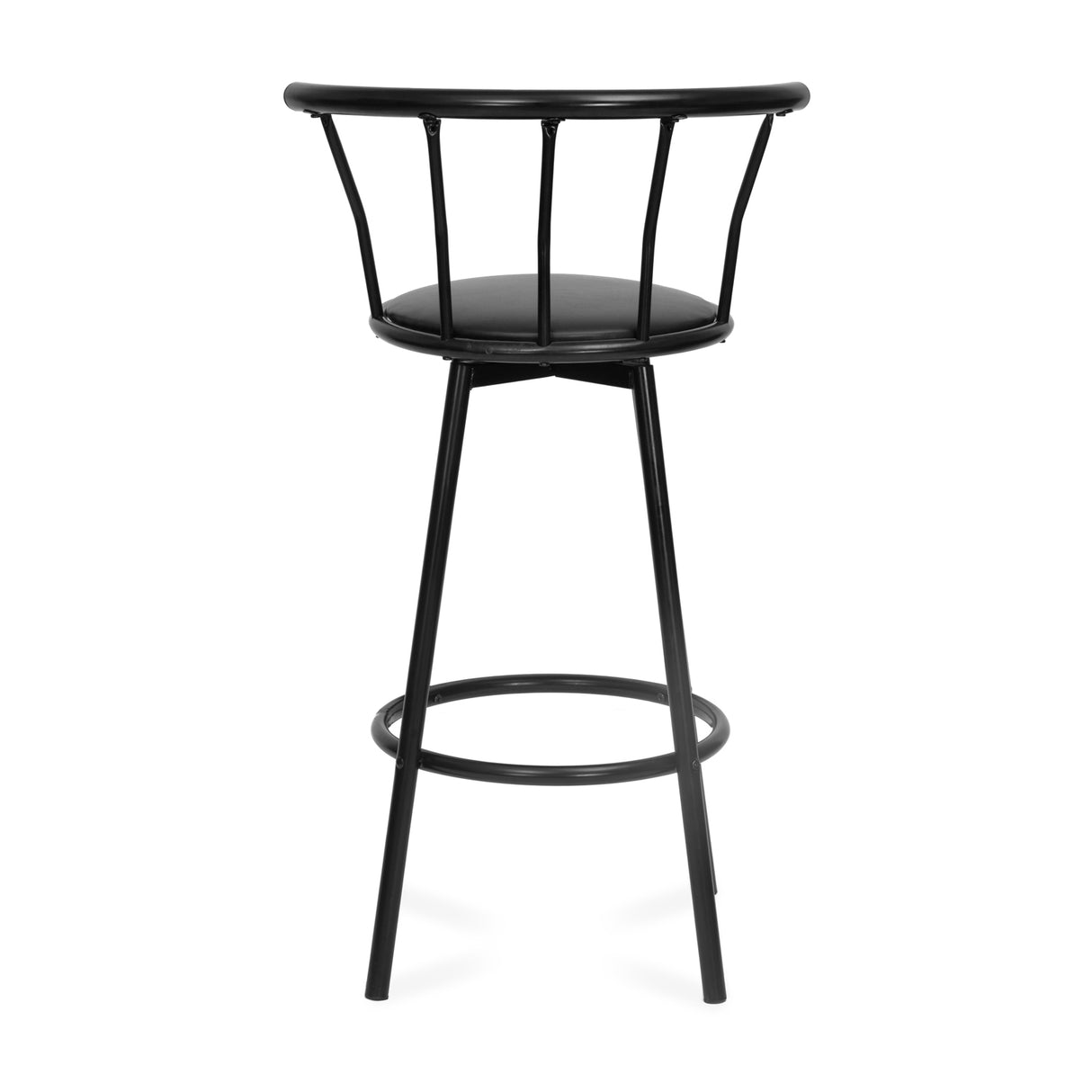 Bayern Rotating Seat Bar Stool (Black)