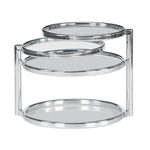 Lorena with 3 Ring Glass Center Table (Clear)