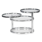 Lorena with 3 Ring Glass Center Table (Clear)