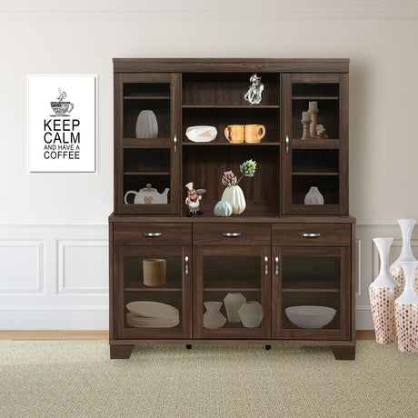 Stora Hutch Storage Cabinet (Cappucino)