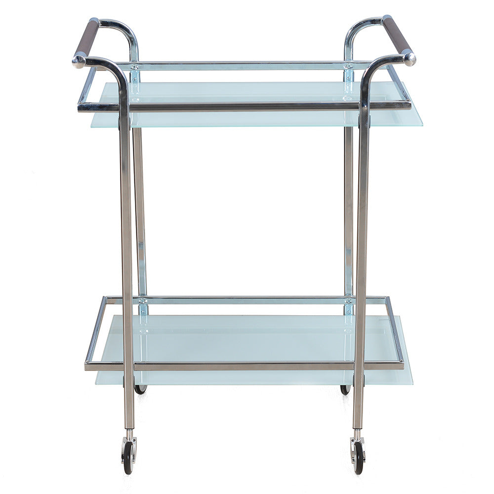 Abelia Serving Cart with Wheel (White)