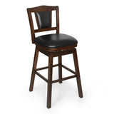 Fuzzo Swivel Bar Stool (Cappuccino)